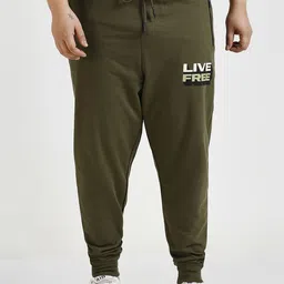 Sizeupp Men Plus Size Printed Cotton Joggers-picture-22
