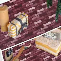 Mopak Decor Purple Set of 1 Regular Shelf Liner Organisers image 2