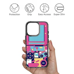 DailyObjects Geometric Printed iPhone 16 Pro Back Case Mobile Accessories image 2