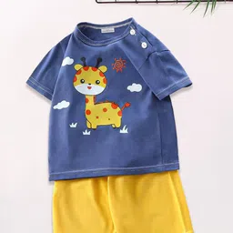 FOREVER FRIDAY Boys Animal Graphic Printed T-shirt with Shorts-picture-17