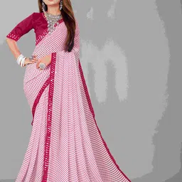 Flip The Style Sequinned Tussar Polka Dot Pure Georgette Saree-picture-25