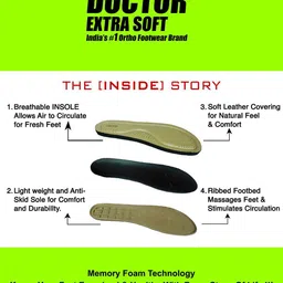 DOCTOR EXTRA SOFT Women Open Toe Slip-On Flats image 5