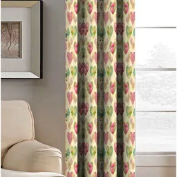 Aura Beige & Green Set of 2 Floral Window image 3