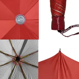 k.c. paul & sons VARSHA 3 FOLD RUST COLOUR UMBRELLA Umbrella image 3