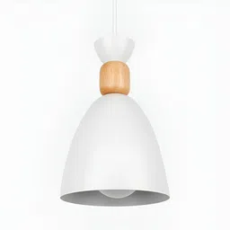 KINIS Green & White Abstract Shaped Aluminium Ceiling Lamp image 5