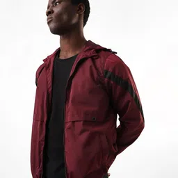 Dennis Lingo Men Solid Hooded Full Sleeves Lightweight Open-Front Jacket image 2