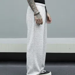 dockstreet Men Striped White Track Pants image 2