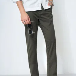 Peregrine by Pantaloons Men Slim Fit Trousers-picture-37