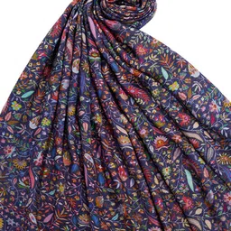 MUFFLY Men Kalamkari Woven Design Stole with Fringed Border image 5