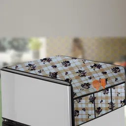 The Furnishing Tree Beige Printed Refrigerator Cover-picture-11
