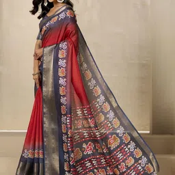 KALINI Zari Silk Cotton Sambalpuri Saree image 4