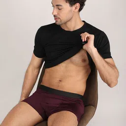 DEKLOOK Men Mid-Rise Short Trunk U_A3_Maroon_Q1_S image 3