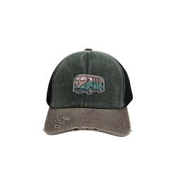The Tie Hub Unisex Colourblocked Old Van Logo Trucker Cotton Baseball Cap-picture-40