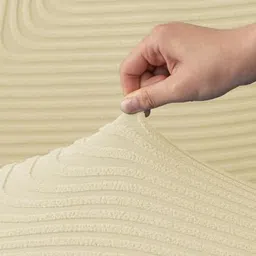 HOUSE OF QUIRK Cream-coloured Self Design Jacquard Soft Touching 4 Seater Sofa Cover image 3