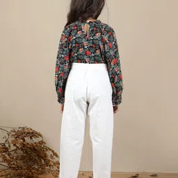 Cutiekins Girls Printed Long Sleeves Top With Palazzos image 3