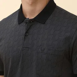 Allen Solly Printed Polo Collar Pure Cotton T-shirt image 4