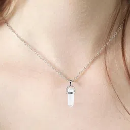 Utkarsh Silver-Plated Geometric Pendants with Chains image 2