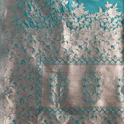 Astita Ethnic Motifs Woven Design Zari Banarasi Saree image 5