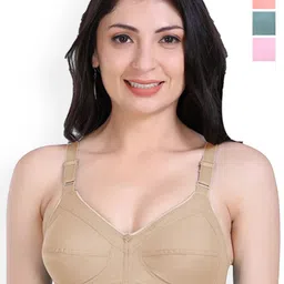 SHYAM SONS FLAIR Set of 4 Wireless Non Padded Full Coverage Bra-picture-31