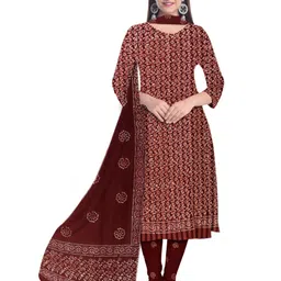 Farooq Dyeing floral Printed Pure Cotton Unstitched Dress Material-image-75