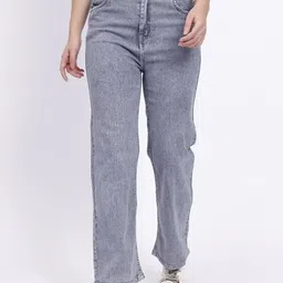 SAKIA Women Jean High-Rise Light Fade Stretchable Straight Fit Jeans-picture-37