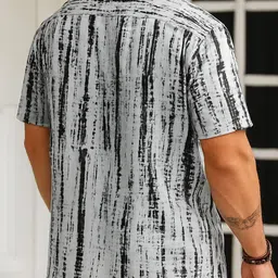 r.code by the roadster life co. R.Code by The Roadster Lifestyle Co. Men Abstract Printed Casual Shirt image 3