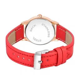 Miss Perfect Women Round Dial & Leather Straps Watch PL470 image 2