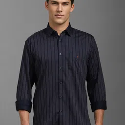Louis Philippe Sport Men Slim Fit Opaque Striped Casual Shirt-image-94