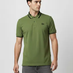Being Human Polo Collar Pure Cotton T-shirt-image-38