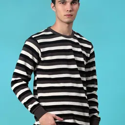 V-Mart Men Striped Long Sleeves Pullover image 2