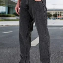 SZN Men Classic Boyfriend Fit Mid-Rise Light Fade Stretchable Jeans-picture-11