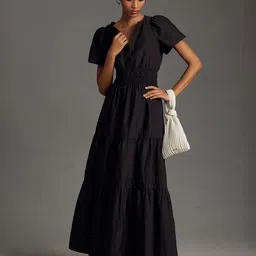 Roadster Solid Ankle Length Fit and Flare Dress-picture-32