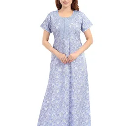 NIGHT QUEEN Embroidered Maxi Nightdress-picture-22