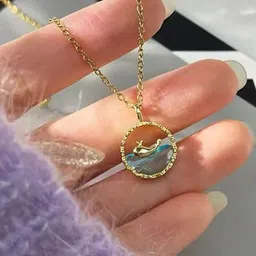 Octagon hub Gold-Plated Necklace-image-38