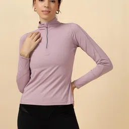 Fitkin Women Lavender Tshirts-image-85