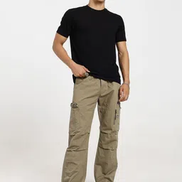 SAINT JONES Men Original High-Rise Cotton Cargos Trouser-picture-42