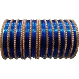 Shasmi Silver Glass Artificial Stones & Beads Bangle-picture-18