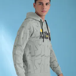 Beyoung Men Printed Hooded Pullover Sweatshirt image 2
