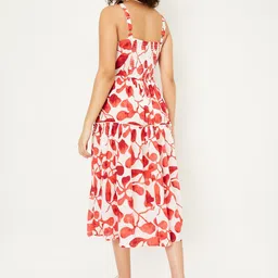max Floral Print Fit & Flare Midi Dress image 4