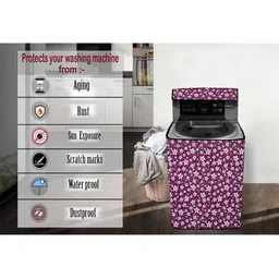 The Furnishing Tree Waterproof PVC Washing Machine Cover Top Loading Compatible for IFB, 8 Kg, 8.5 image 4