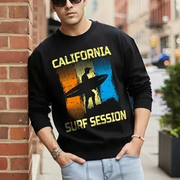 Moda Rapido Graphic Printed Fleece Oversized Pullover Sweatshirt-picture-18