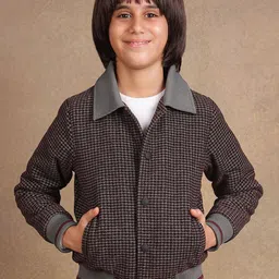 One Friday Boys Checked Tailored Jacket image 1