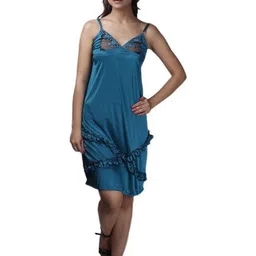 PHALIN Solid Satin Babydoll Pack of 2 (Size- Free) image 3