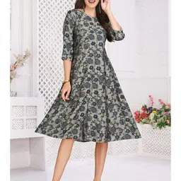 GREAT OUTFITS Floral Printed Kurti-image-3