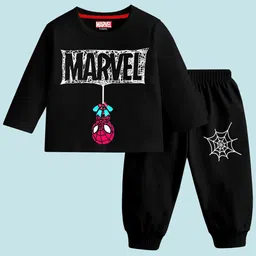 YK Marvel Boys Pack Of 2 Printed T-shirt with Pyjamas image 2