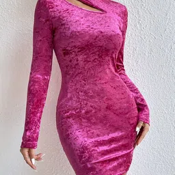StyleCast Velvet Bodycon Dress-image-83