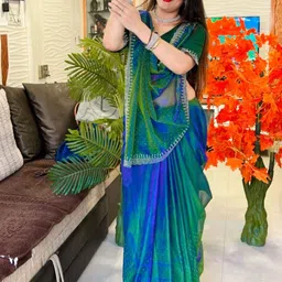 Moda Rapido Embellished Beads and Stones Net Heavy Work Saree-picture-32