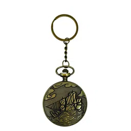 AUGEN Paris Design Retro Vintage Pocket Watch Key Chain With Key Ring-picture-24
