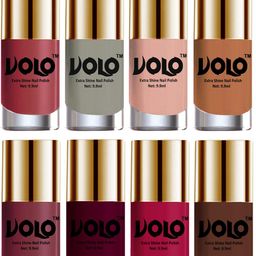 VOLO Set Of 8 Luxury Super Shine Nail Polish - 10 ml Each-Combo-No-30-picture-34