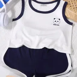 FOREVER FRIDAY Boys Round Neck T-Shirt With Shorts-image-86